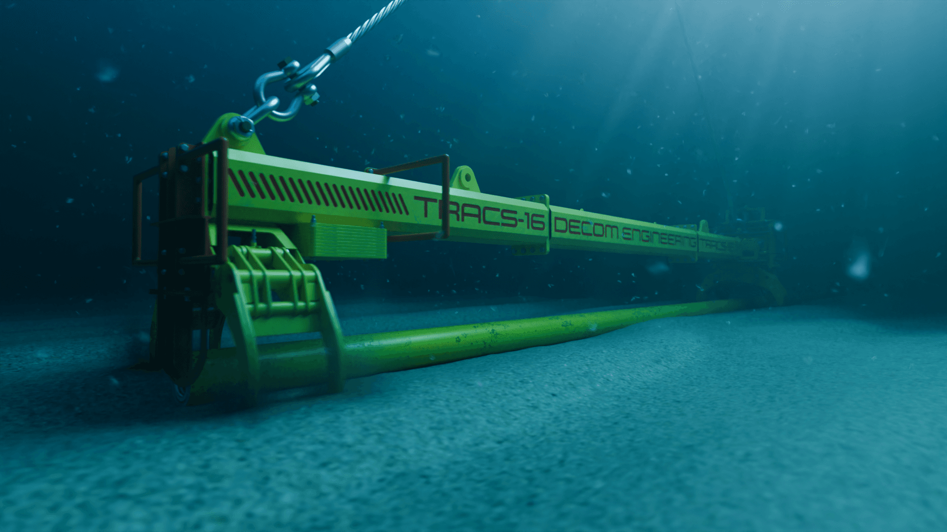 Decom Engineering TRACS-16 pipeline tracking system underwater